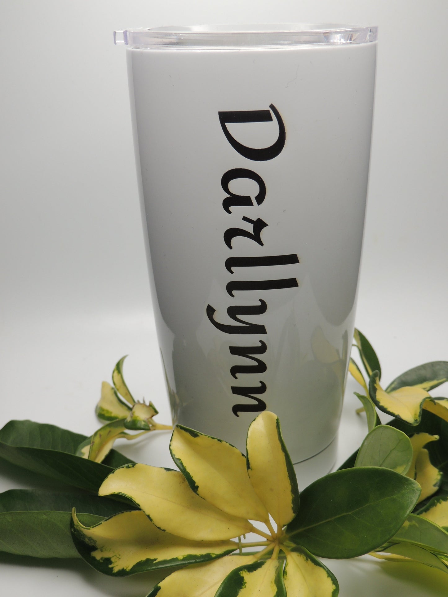 Show your appreciation with this beautiful custom personalized engraved 20oz stainless steel tumbler cup. Available in Black or White