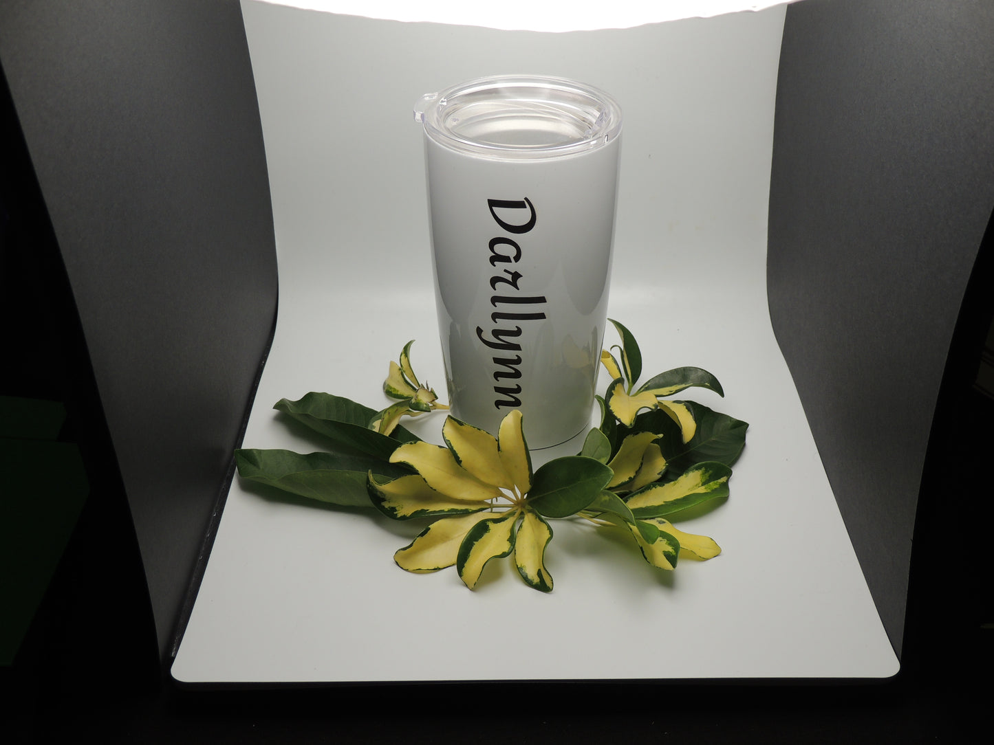 Personalized 20oz stainless steel tumbler. Perfect for gifting.