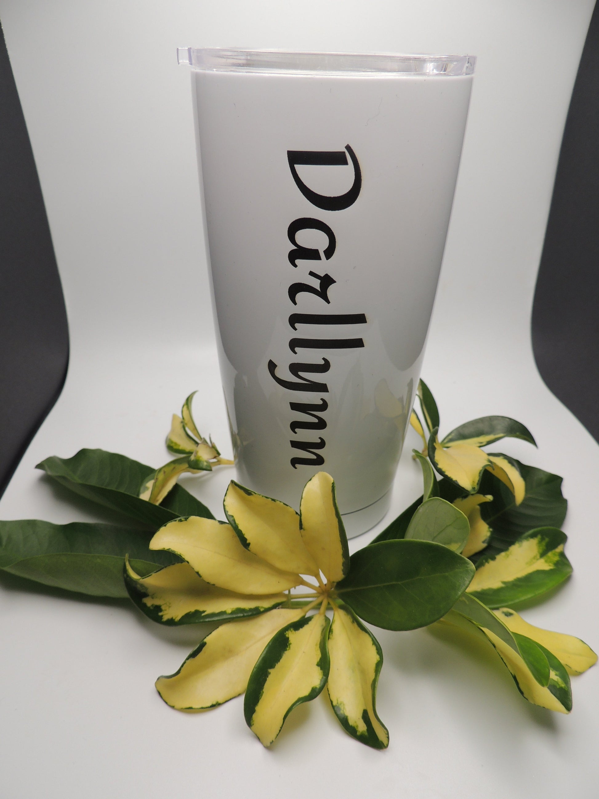 Show your appreciation with this beautiful custom personalized engraved 20oz stainless steel tumbler cup.  Available in Black or White