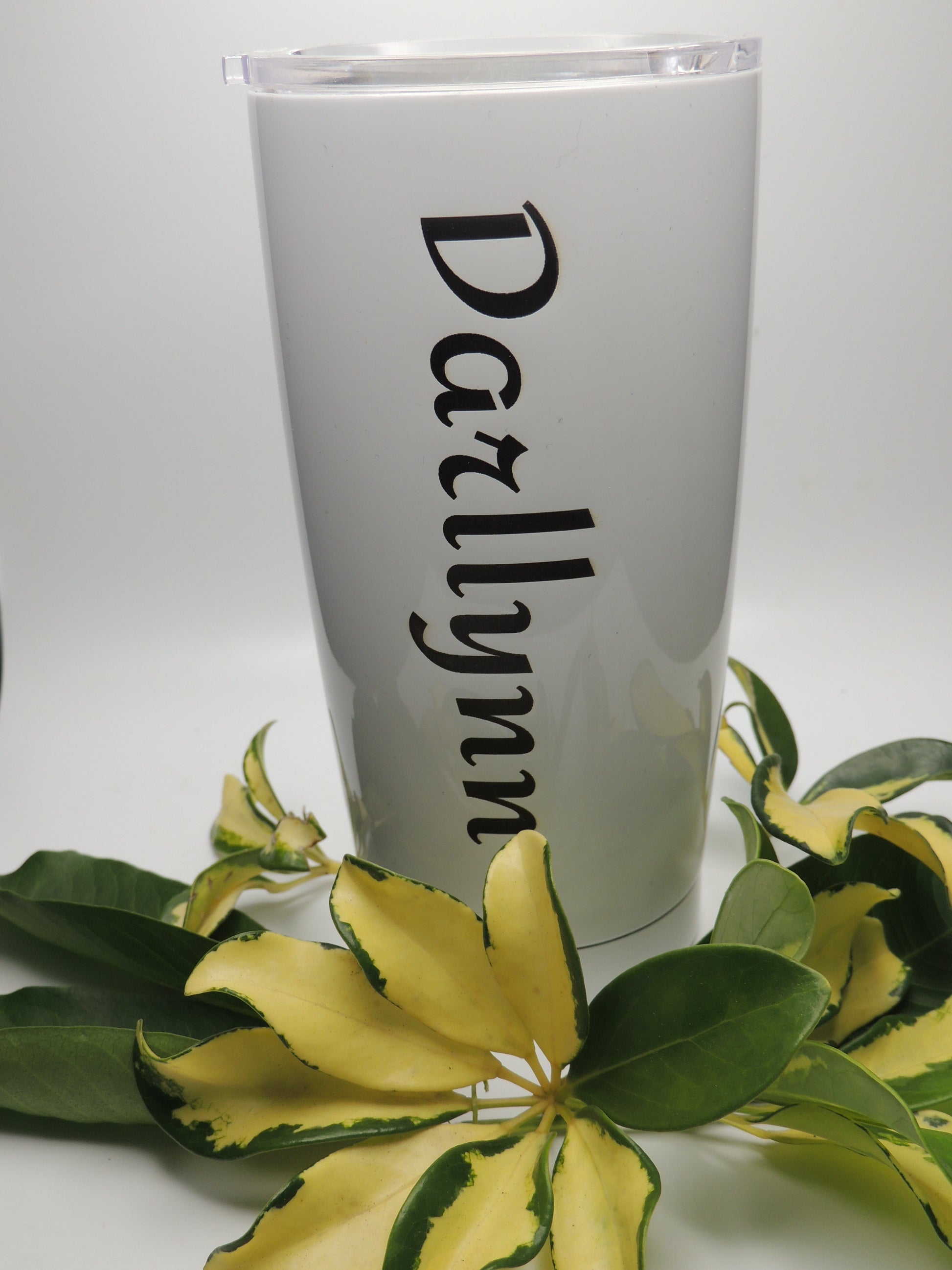 Show your appreciation with this beautiful custom personalized engraved 20oz stainless steel tumbler cup.  Available in Black or White