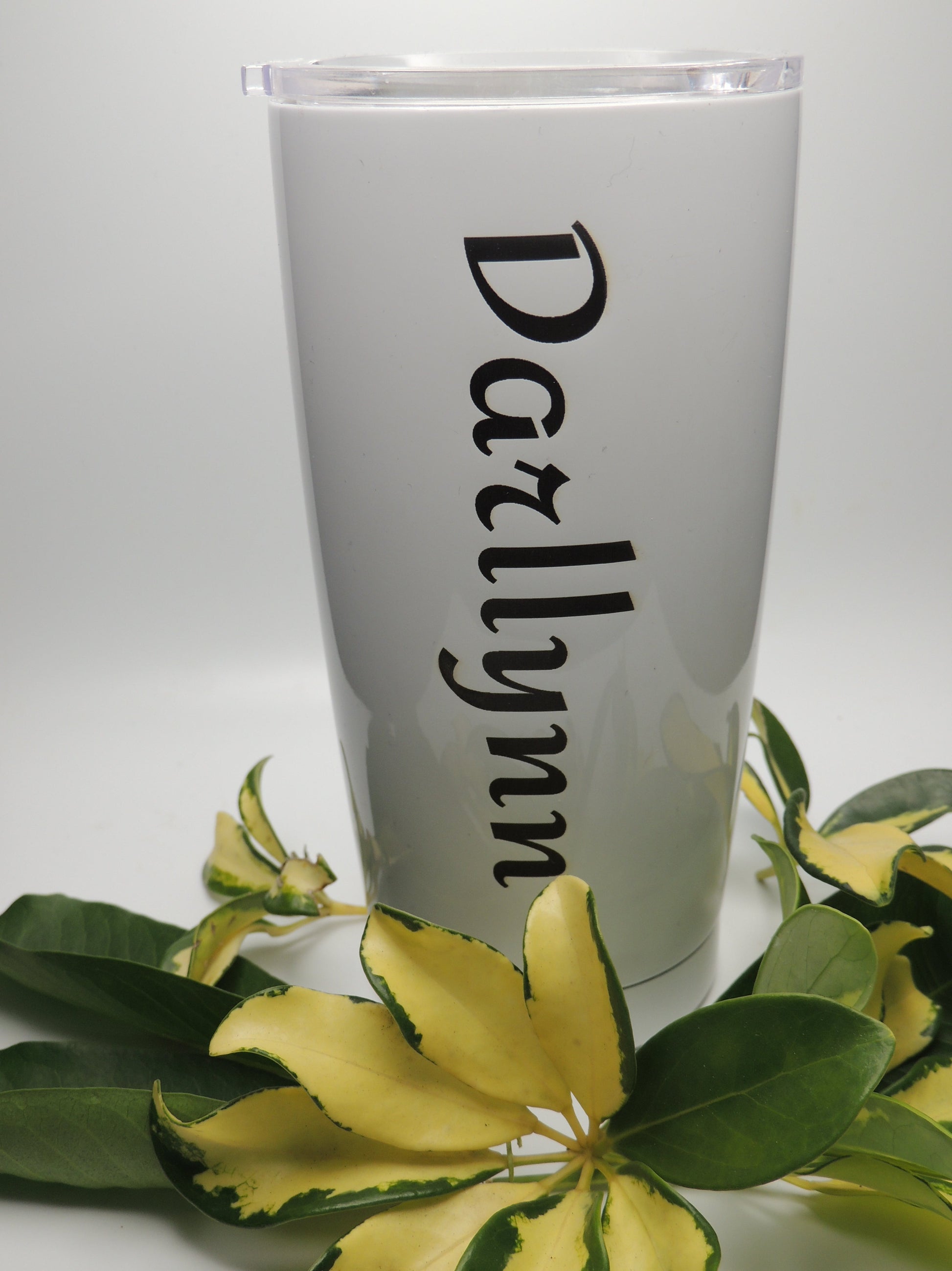 Show your appreciation with this beautiful custom personalized engraved 20oz stainless steel tumbler cup.  Available in Black or White