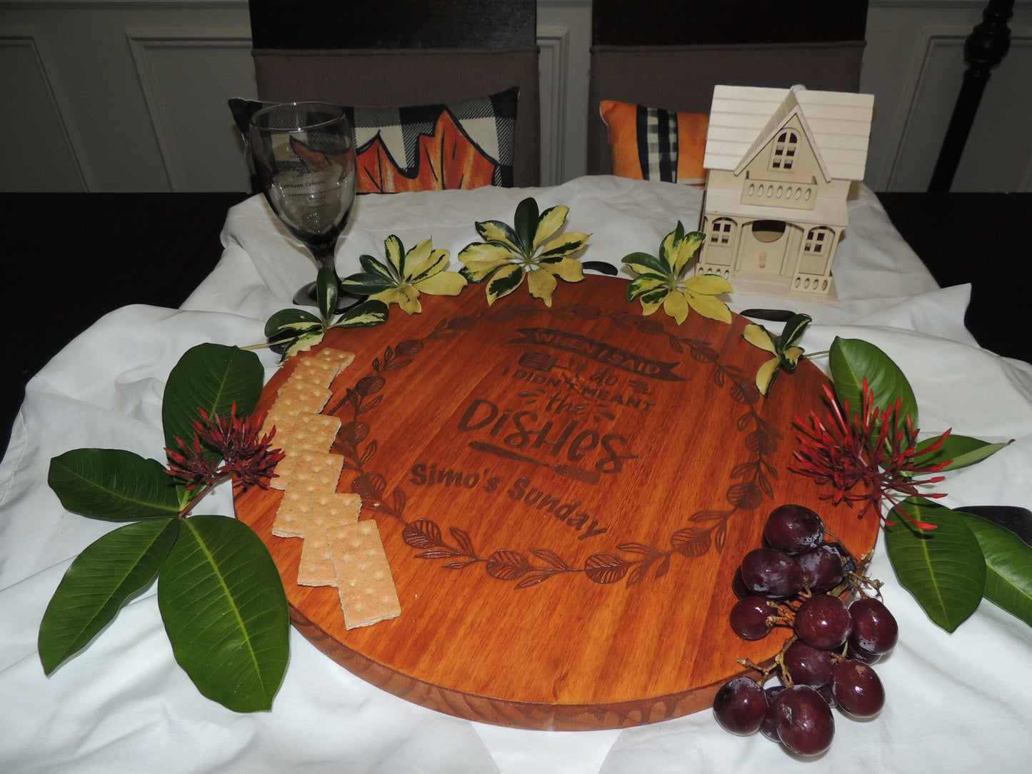 Custom Personalized Engraved Lazy Susan