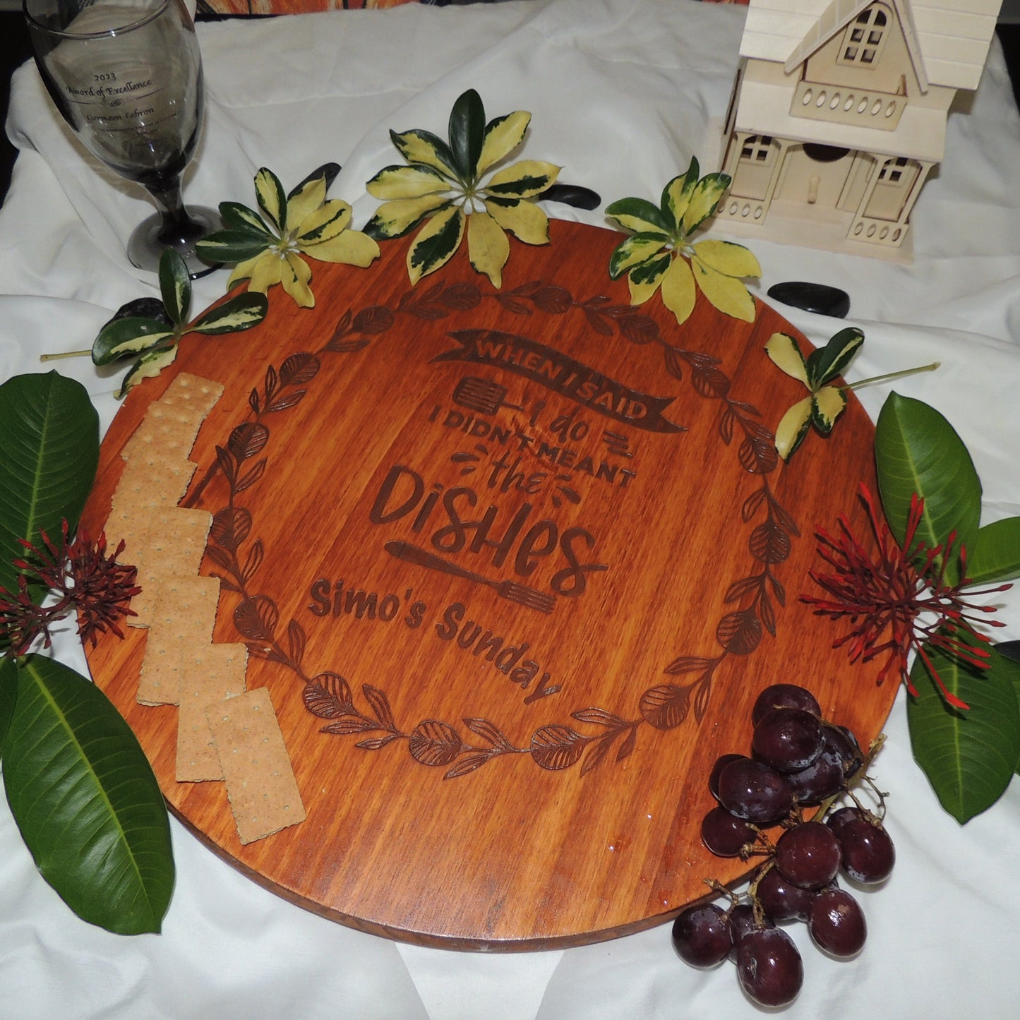 Custom Personalized Engraved Lazy Susan