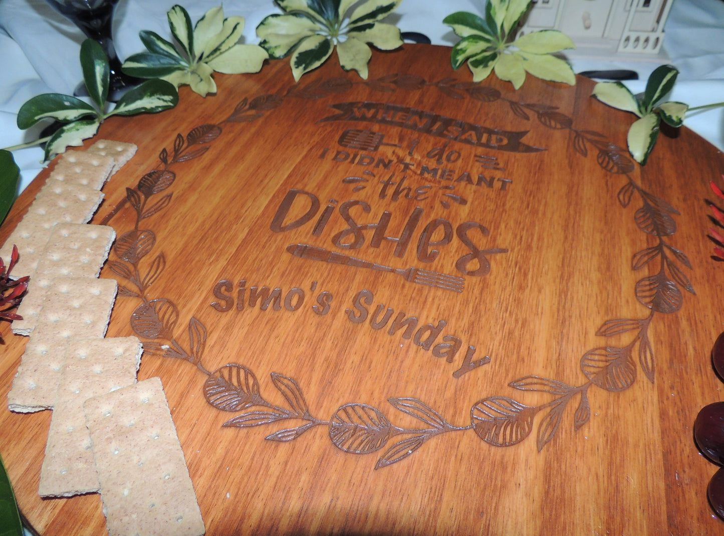 Custom Personalized Engraved Lazy Susan