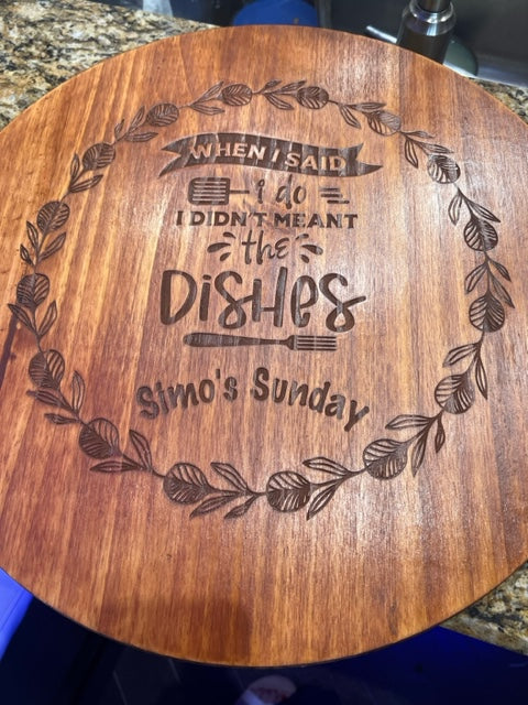 Custom Personalized Engraved Lazy Susan