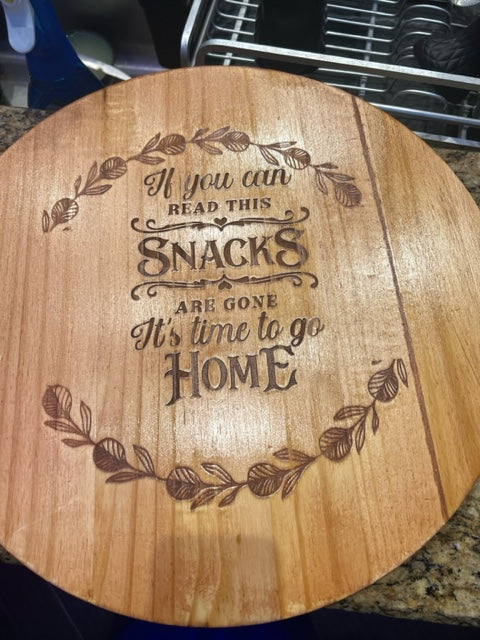 Custom Personalized Engraved Lazy Susan