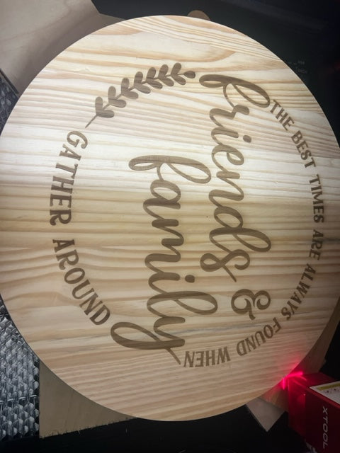 Custom Personalized Engraved Lazy Susan